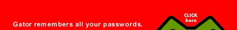 Fills out forms, remembers passwords. Grab Gator!